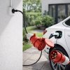 Qoltec Adapter siłowy do ładowarek EV | gniazdo CEE 16A 5P | Przejściówka 400V na SCHUKO 230V | max 16A | 3.5kW